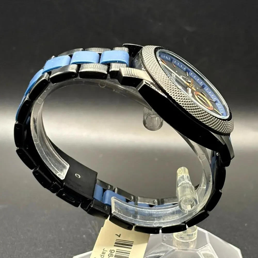 Fossil Machine FS5164 Chronograph Black Blue 45mm Men’s Watch